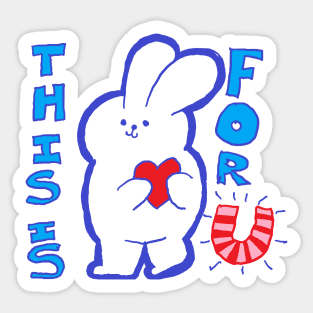 cute rabbit Sticker